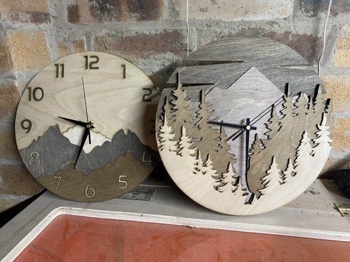 12 Inch Forest Scene Wall Clock - Image 3