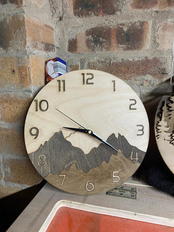 Mountain Range 12 Inch Wall Clock